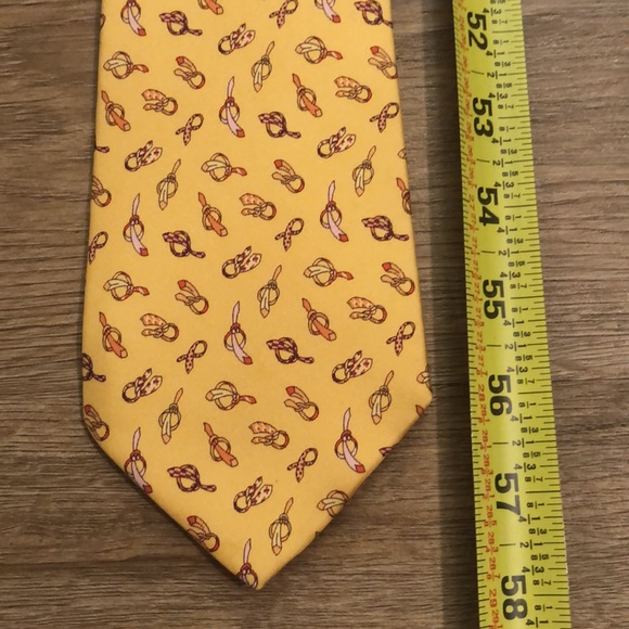 Salvatore Ferragamo Tie/ Yellow - Picture 9 of 9